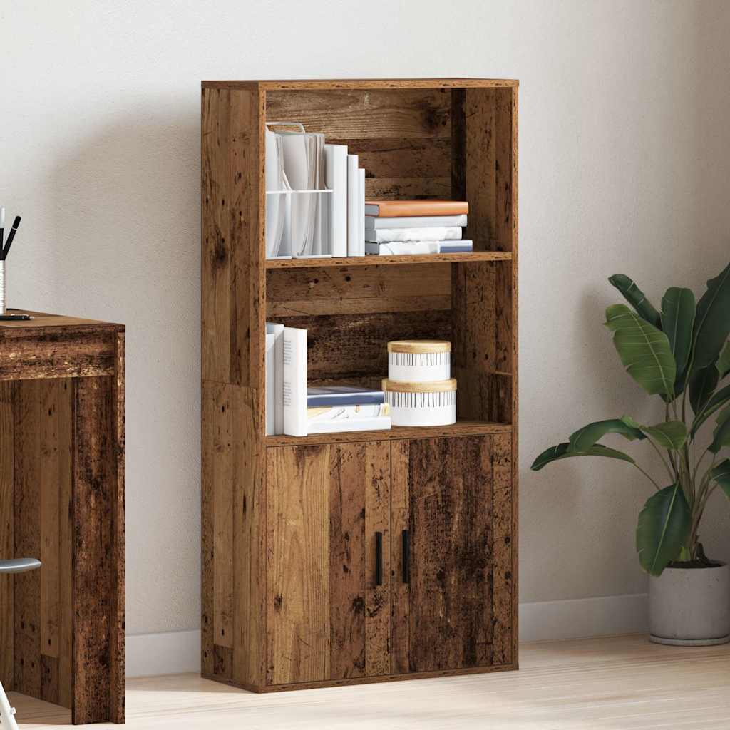 Regal za knjige boja starog drva 60x24x120 cm konstruirano drvo