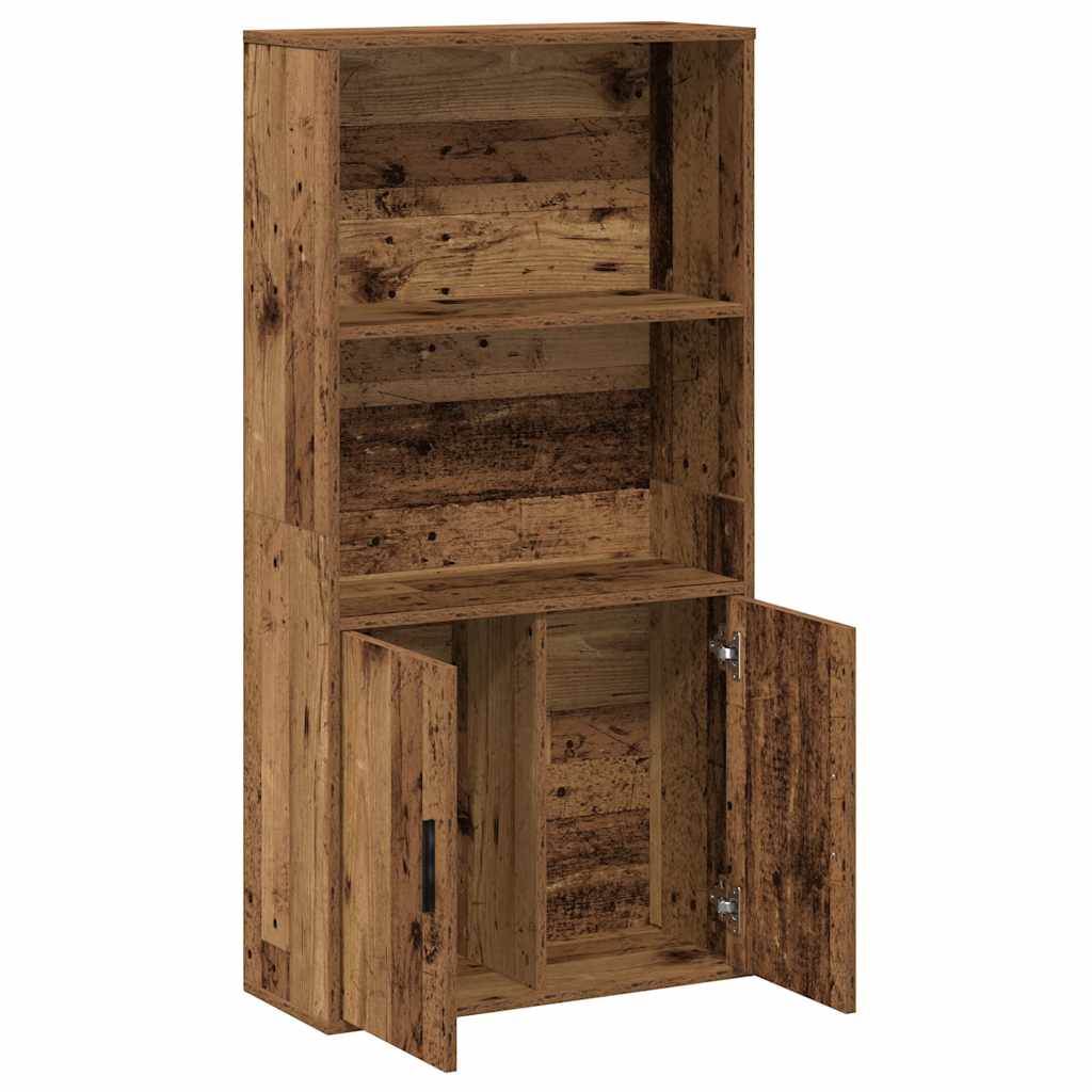 Regal za knjige boja starog drva 60x24x120 cm konstruirano drvo