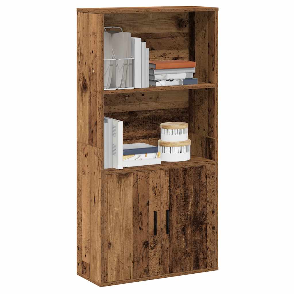Regal za knjige boja starog drva 60x24x120 cm konstruirano drvo