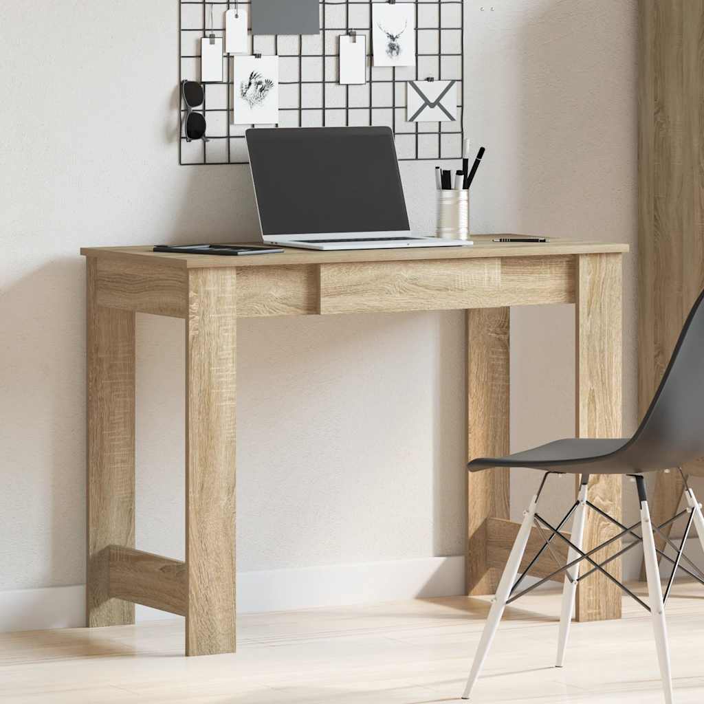 Radni stol boja hrasta sonome 100x45x75 cm konstruirano drvo