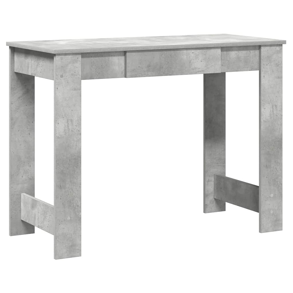 Radni stol boja betona 100x45x75 cm od konstruiranog drva
