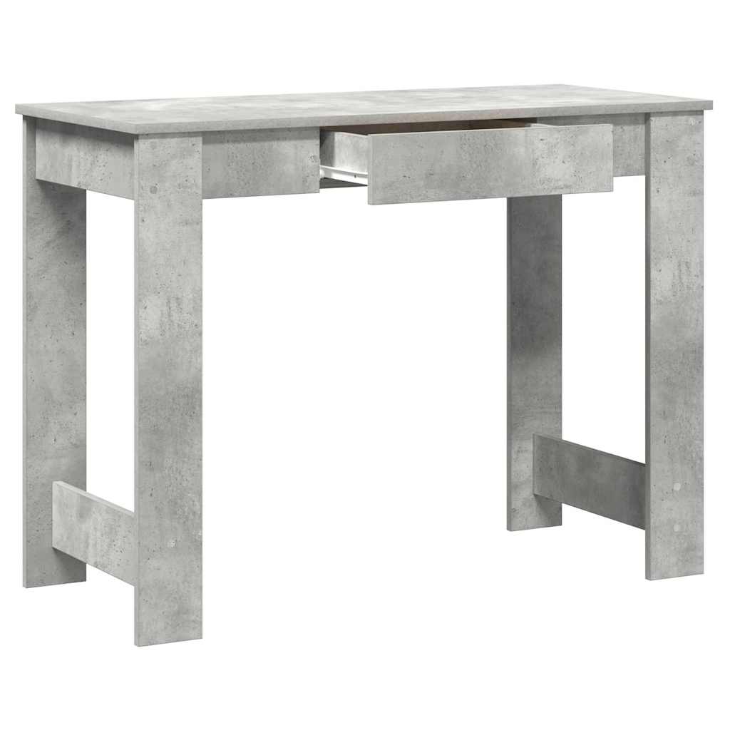 Radni stol boja betona 100x45x75 cm od konstruiranog drva