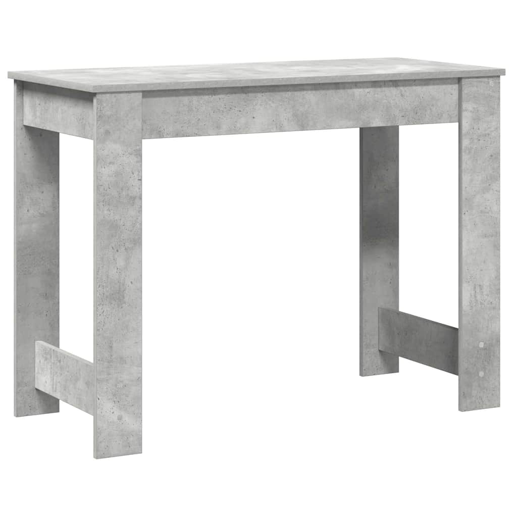 Radni stol boja betona 100x45x75 cm od konstruiranog drva