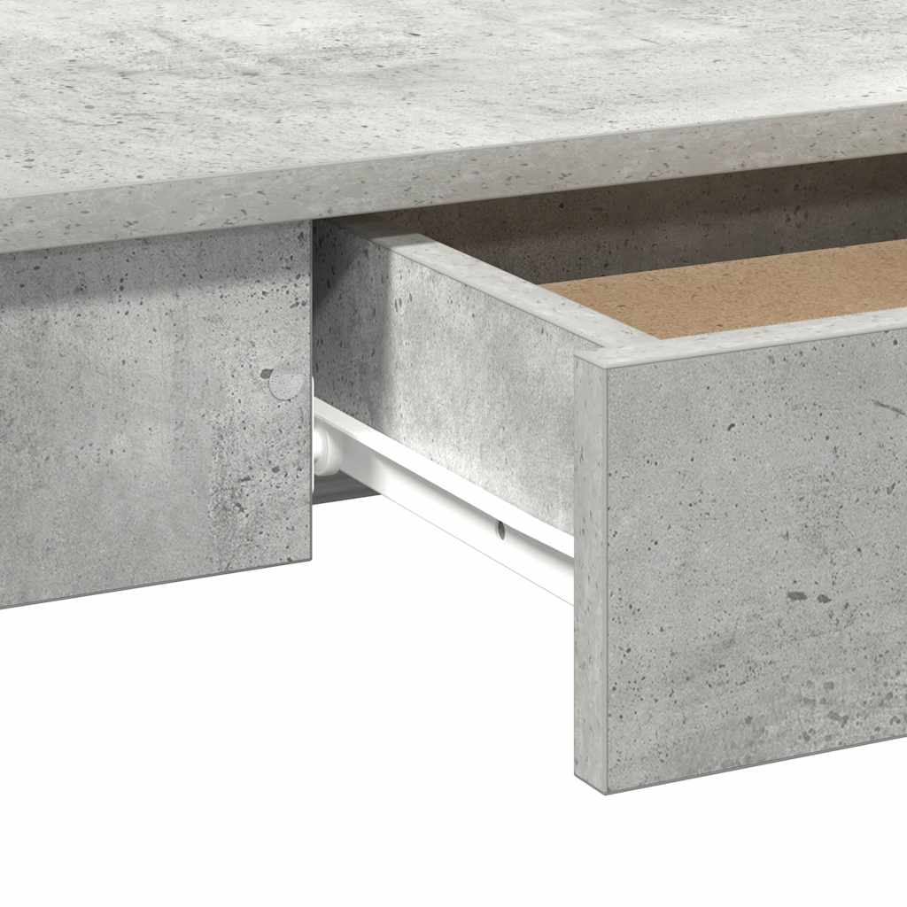 Radni stol boja betona 100x45x75 cm od konstruiranog drva