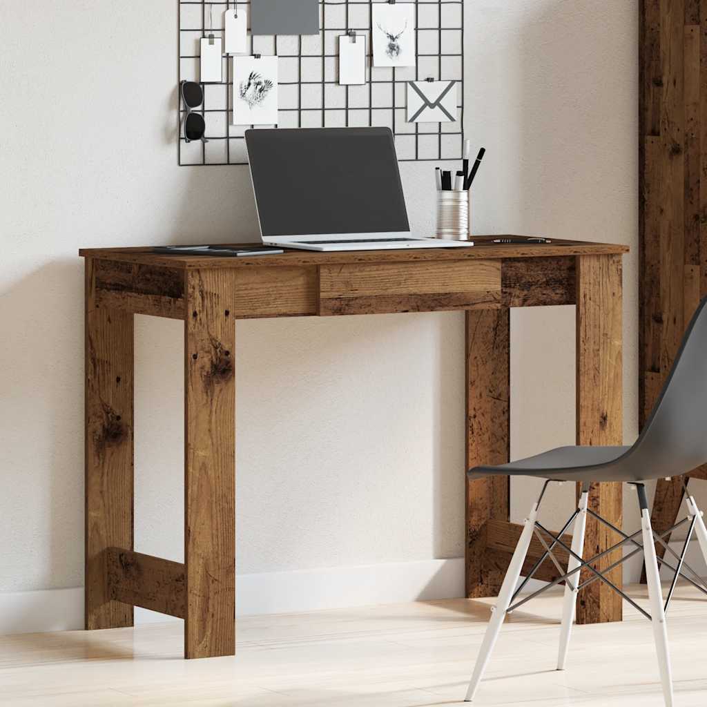 Radni stol boja starog drva 100x45x75 cm konstruirano drvo