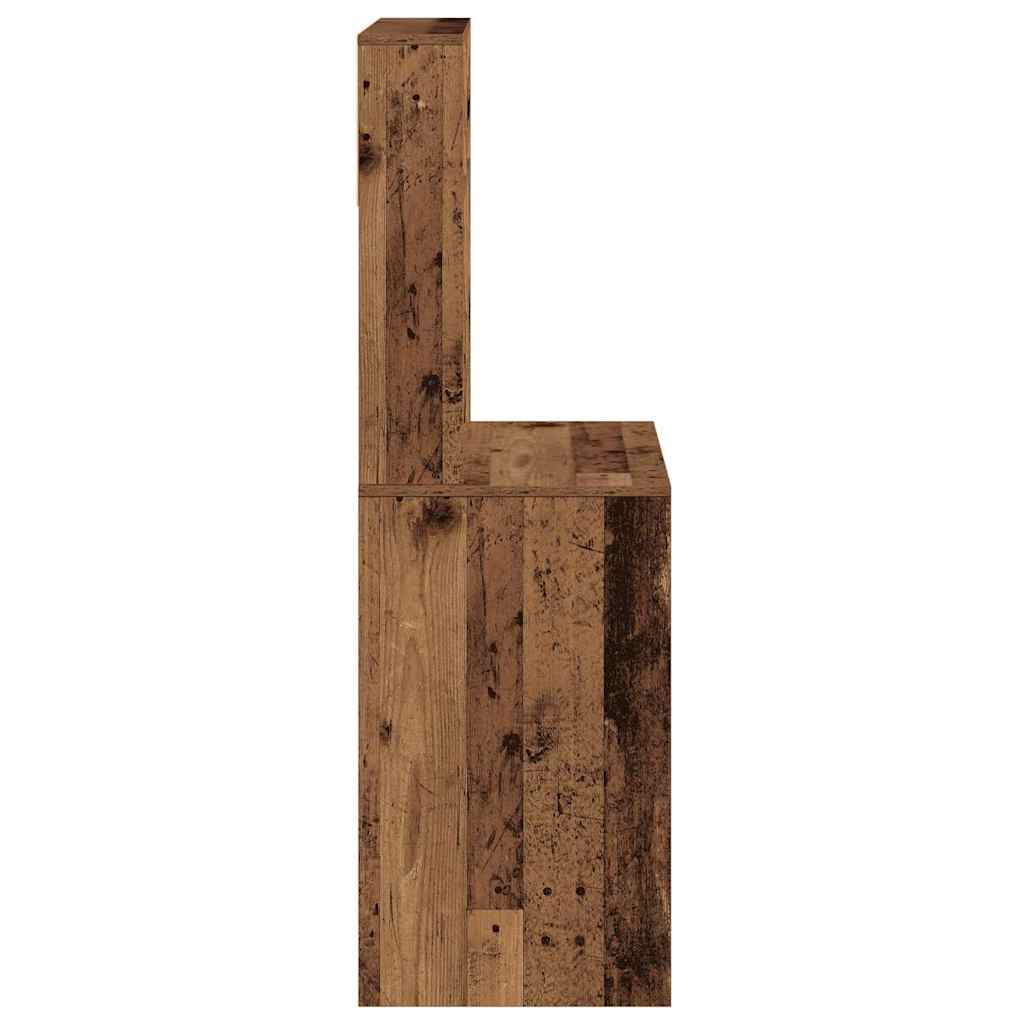 Radni stol s policama boja drva 100x45x140 cm konstruirano drvo