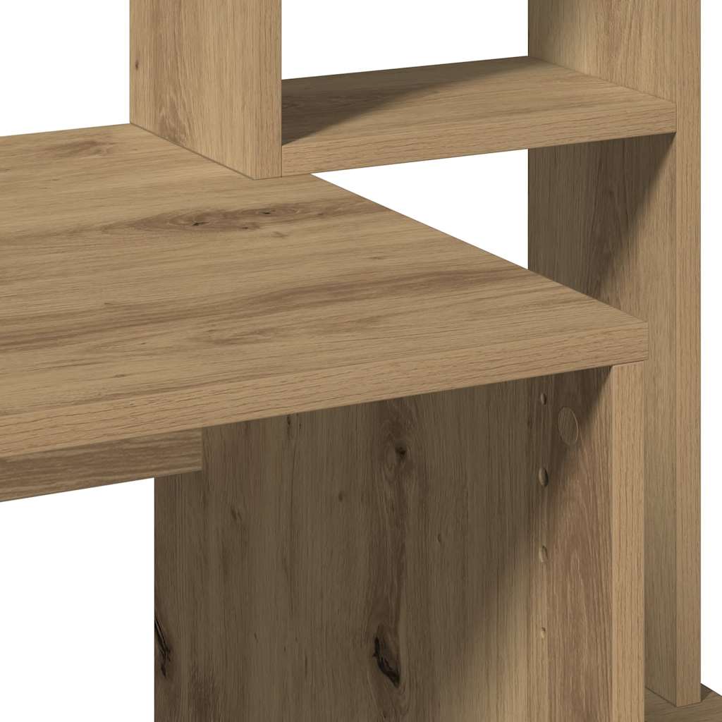 Radni stol s policama boja hrasta artisan 100x45x140 cm drveni