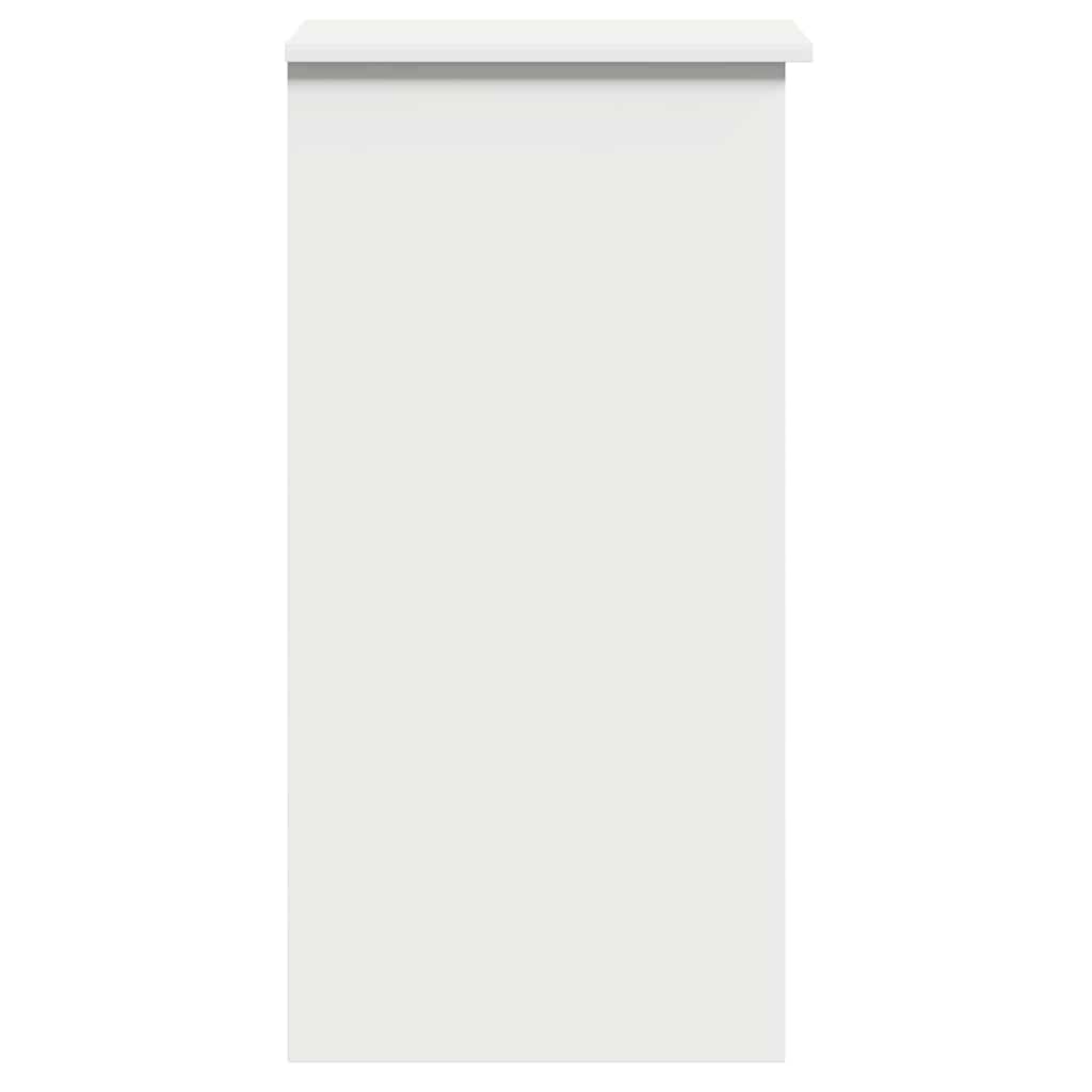 Radni stol s policama bijeli 84x40x78 cm konstruirano drvo