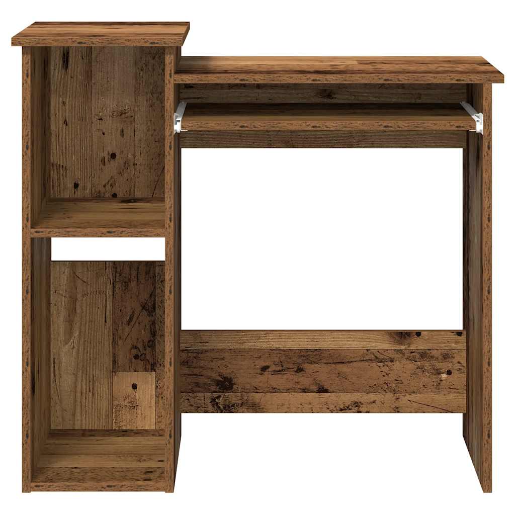 Radni stol s policama boja drva 84x40x78 cm konstruirano drvo