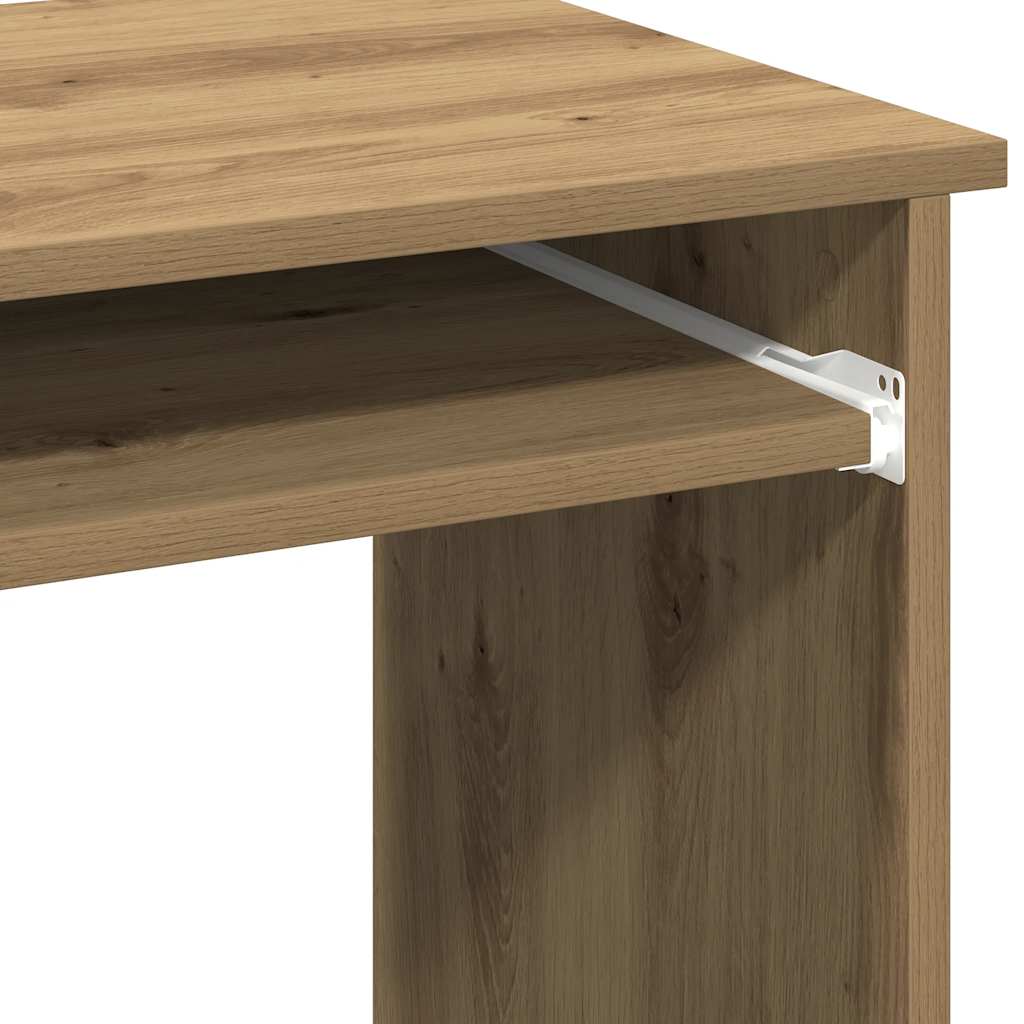 Radni stol s policama boja hrasta artisan 84x40x78 cm drveni