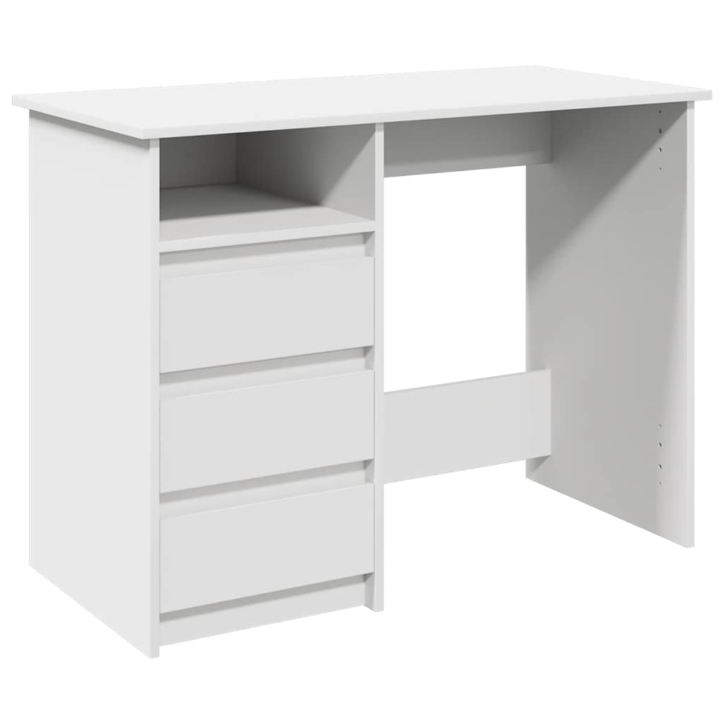 Radni stol bijeli 102 x 50 x 75 cm od konstruiranog drva