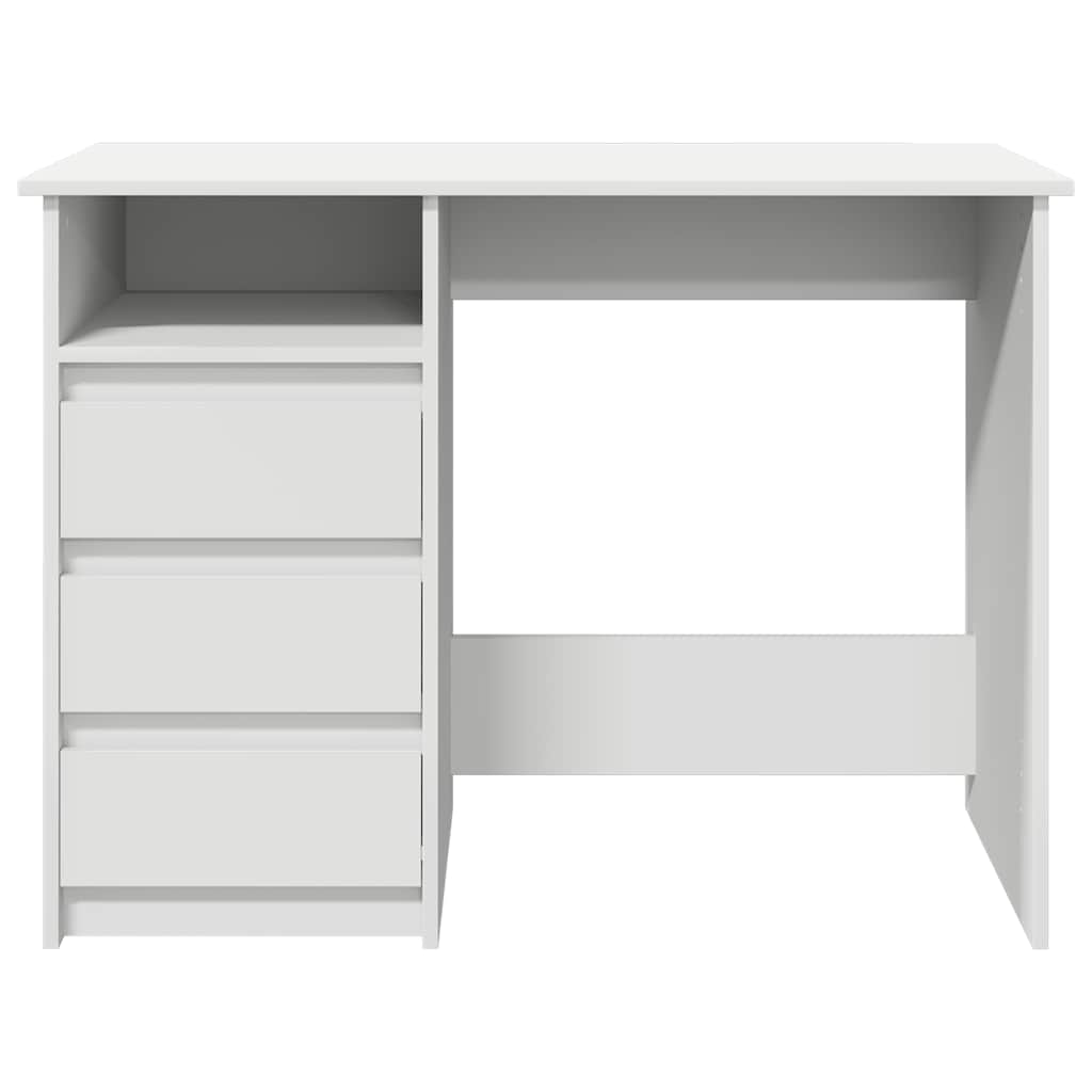 Radni stol bijeli 102 x 50 x 75 cm od konstruiranog drva