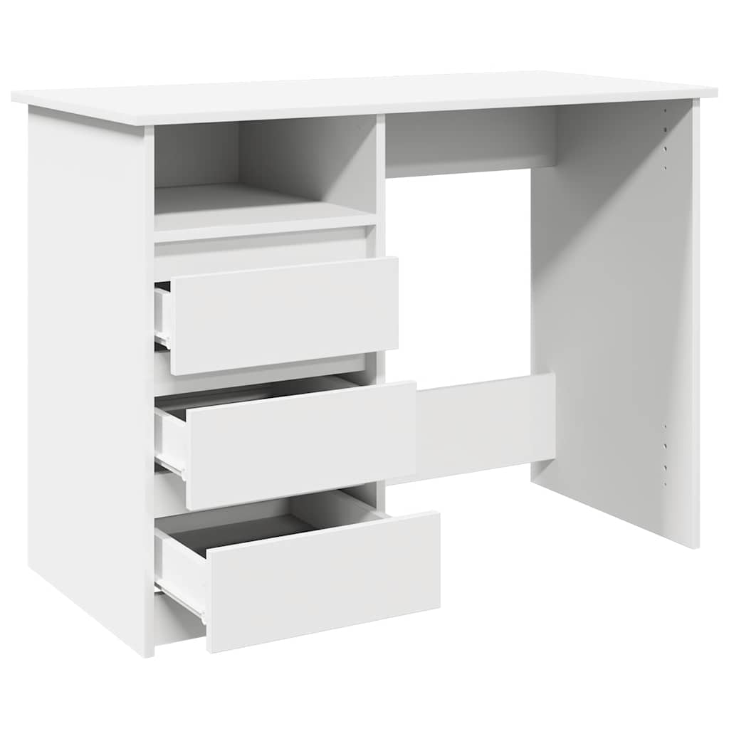 Radni stol bijeli 102 x 50 x 75 cm od konstruiranog drva