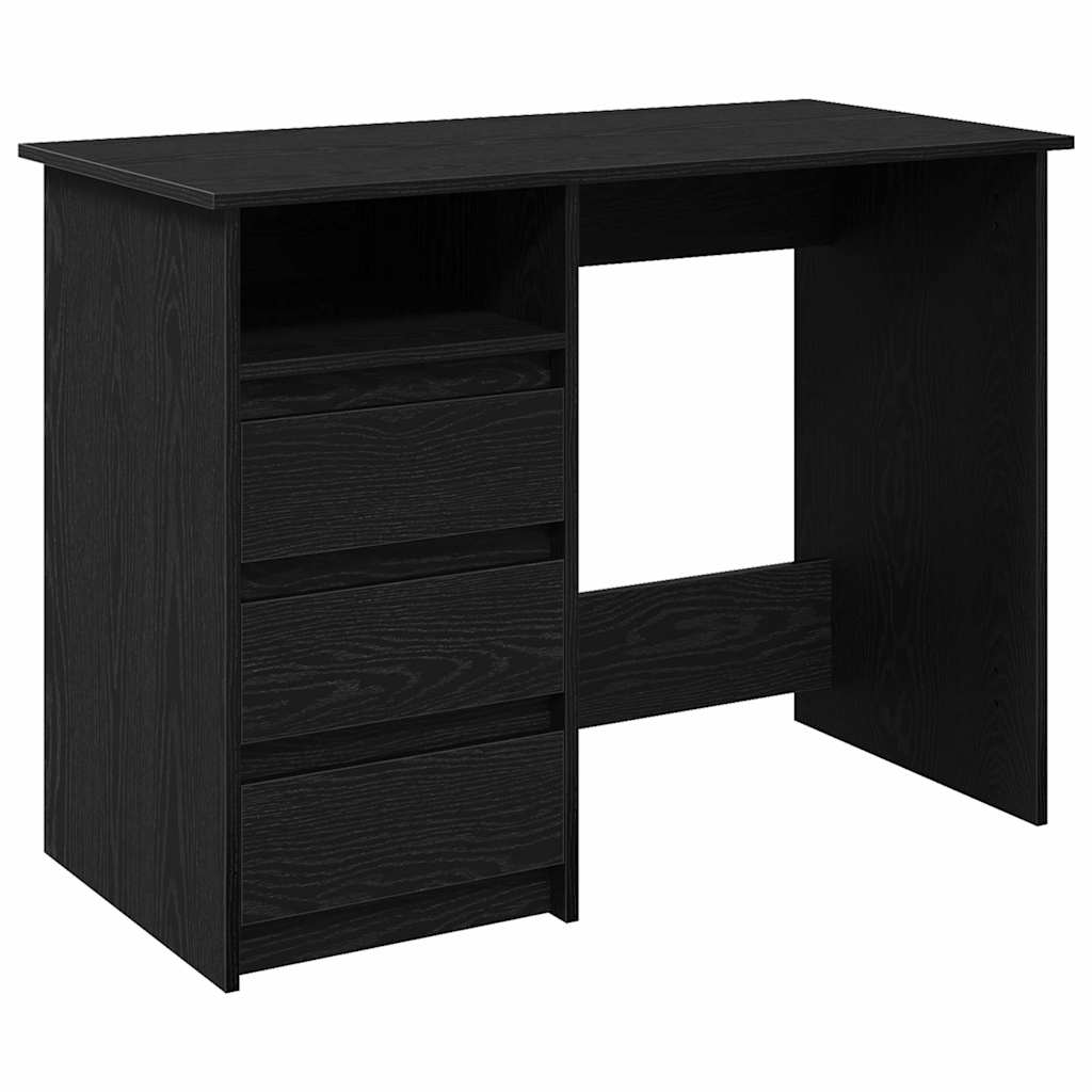 Radni stol crni 102 x 50 x 75 cm od konstruiranog drva