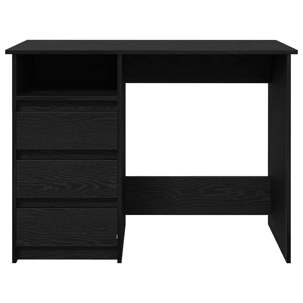 Radni stol crni 102 x 50 x 75 cm od konstruiranog drva