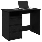 Radni stol crni 102 x 50 x 75 cm od konstruiranog drva