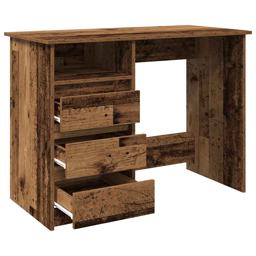 Radni stol boja drva 102 x 50 x 75 cm od konstruiranog drva