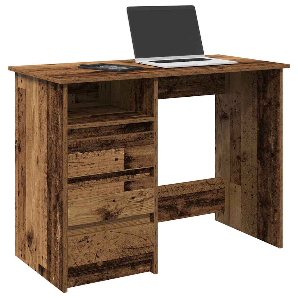 Radni stol boja drva 102 x 50 x 75 cm od konstruiranog drva