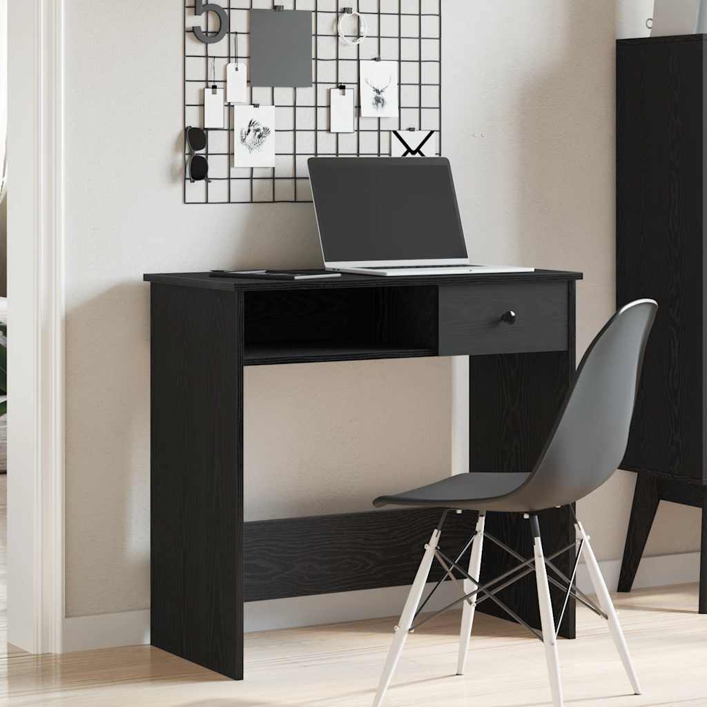 Radni stol crni 80 x 40 x 75 cm od iverice