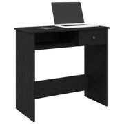 Radni stol crni 80 x 40 x 75 cm od iverice Crna