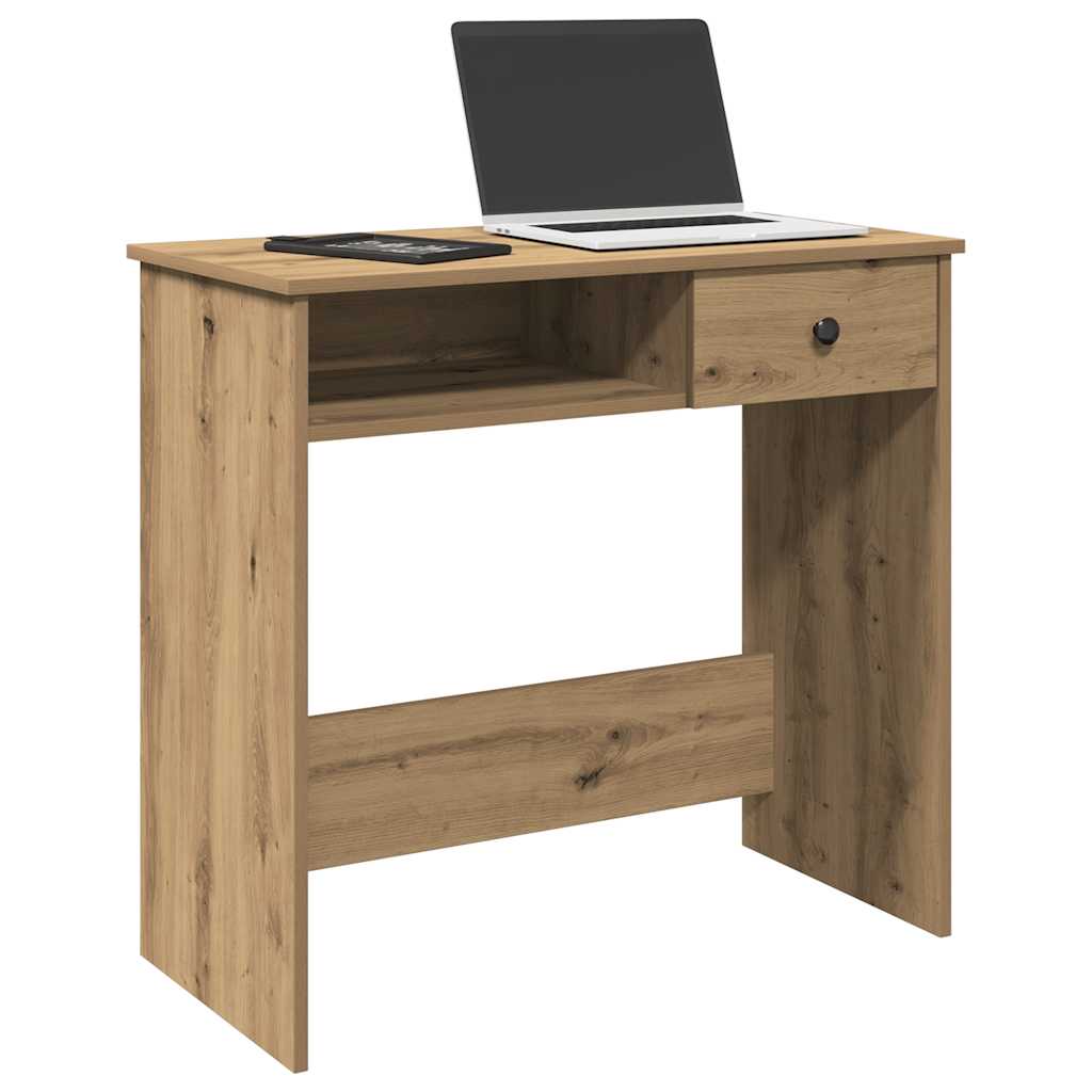Radni stol boja hrasta artisan 80x40x75 cm konstruirano drvo