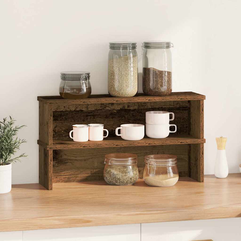 Kuhinjski stalci koji se mogu složiti 2 kom crni 60x15x16 cm