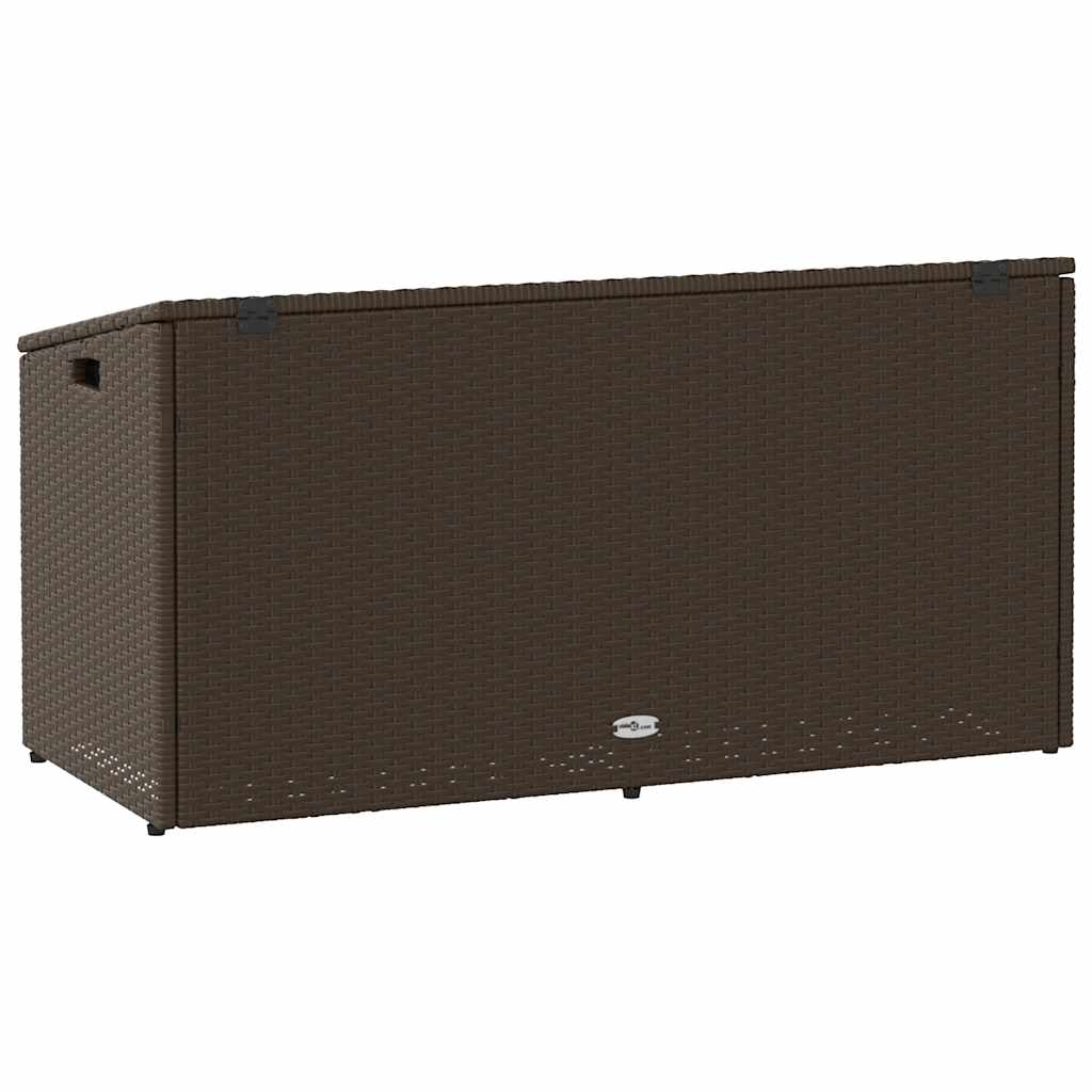 Vrtna kutija za pohranu od poliratana smeđa 110x50x58 cm