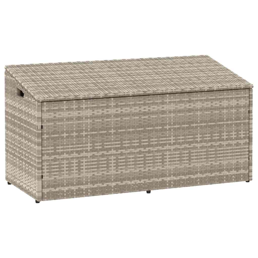 Vrtna kutija za pohranu svijetlosiva 110x50x58 cm od poliratana
