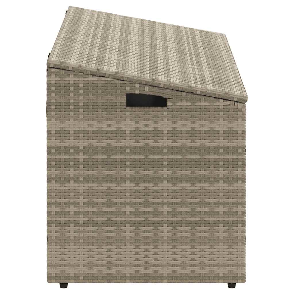 Vrtna kutija za pohranu svijetlosiva 110x50x58 cm od poliratana