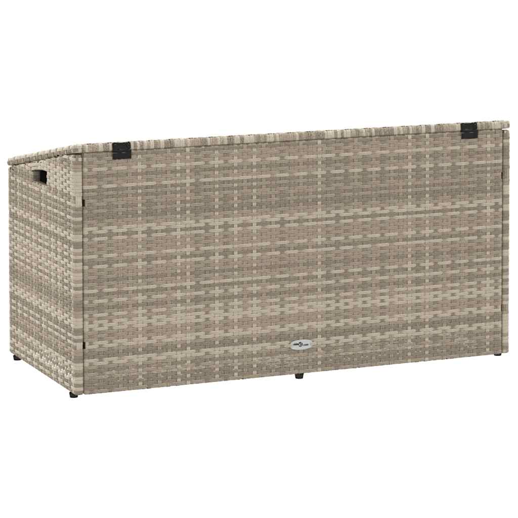Vrtna kutija za pohranu svijetlosiva 110x50x58 cm od poliratana