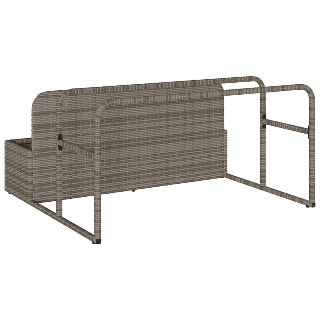 Plovak za bazen Siva 110x100x57 cm Poli ratan