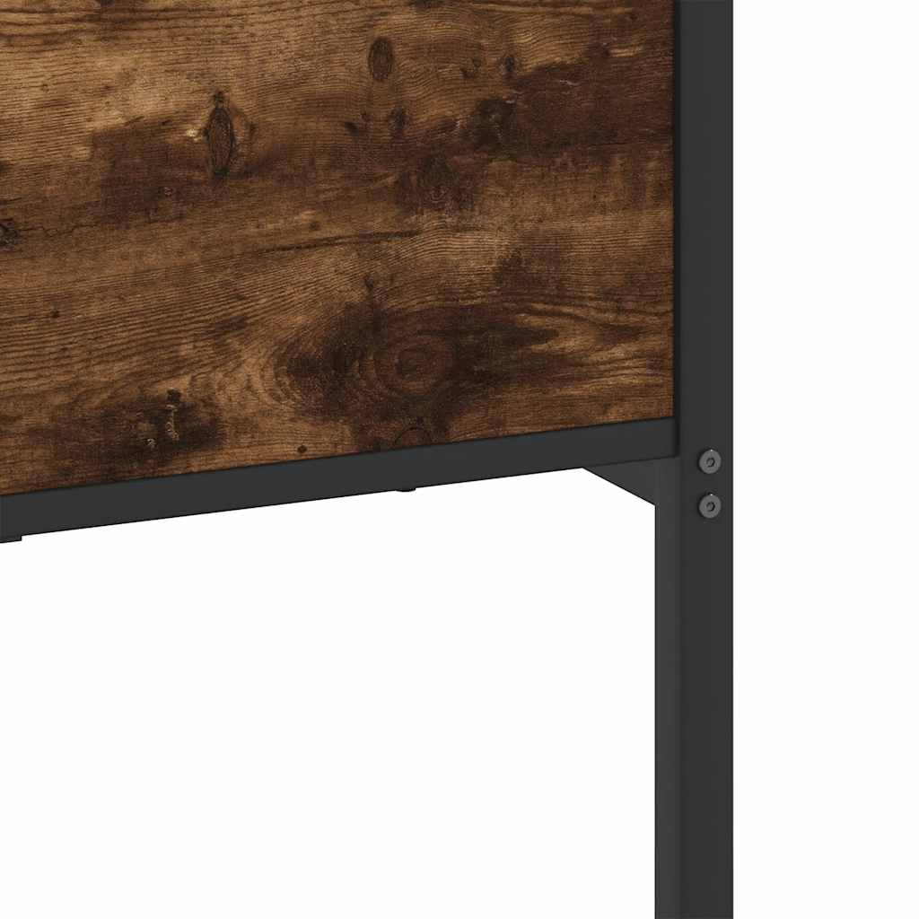 Metalni okvir kreveta bez madraca boja hrasta 200x200 cm