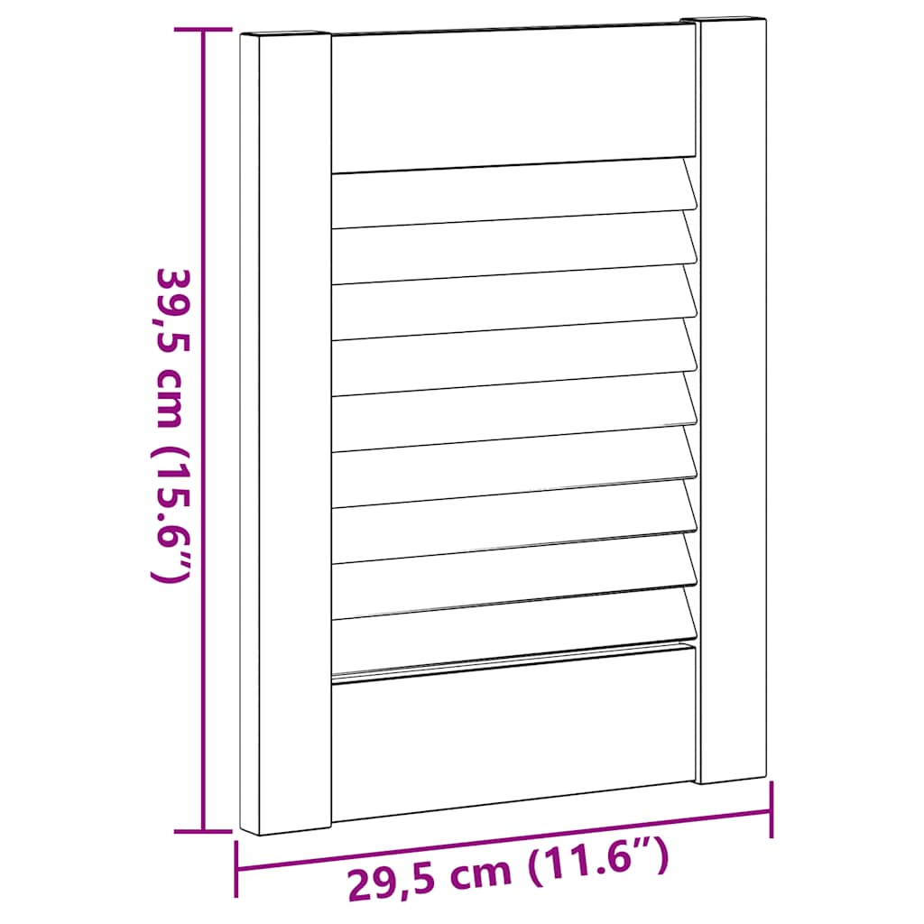 Vrata za ormarić Louvred Dizajn 4 kom 39,5x29,5 cm