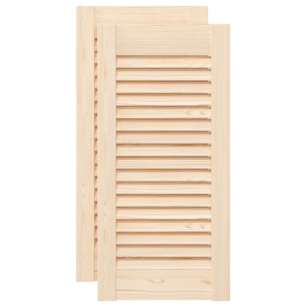 Vrata ormarića Dizajn rešetki 2 kom 61,5x29,5 cm puno drvo bor