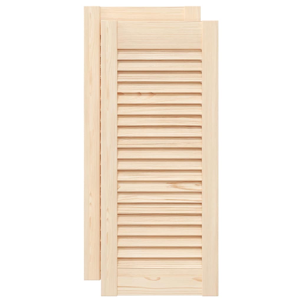 Vrata ormarića Dizajn rešetki 2 kom 69x29,5 cm puno drvo bor