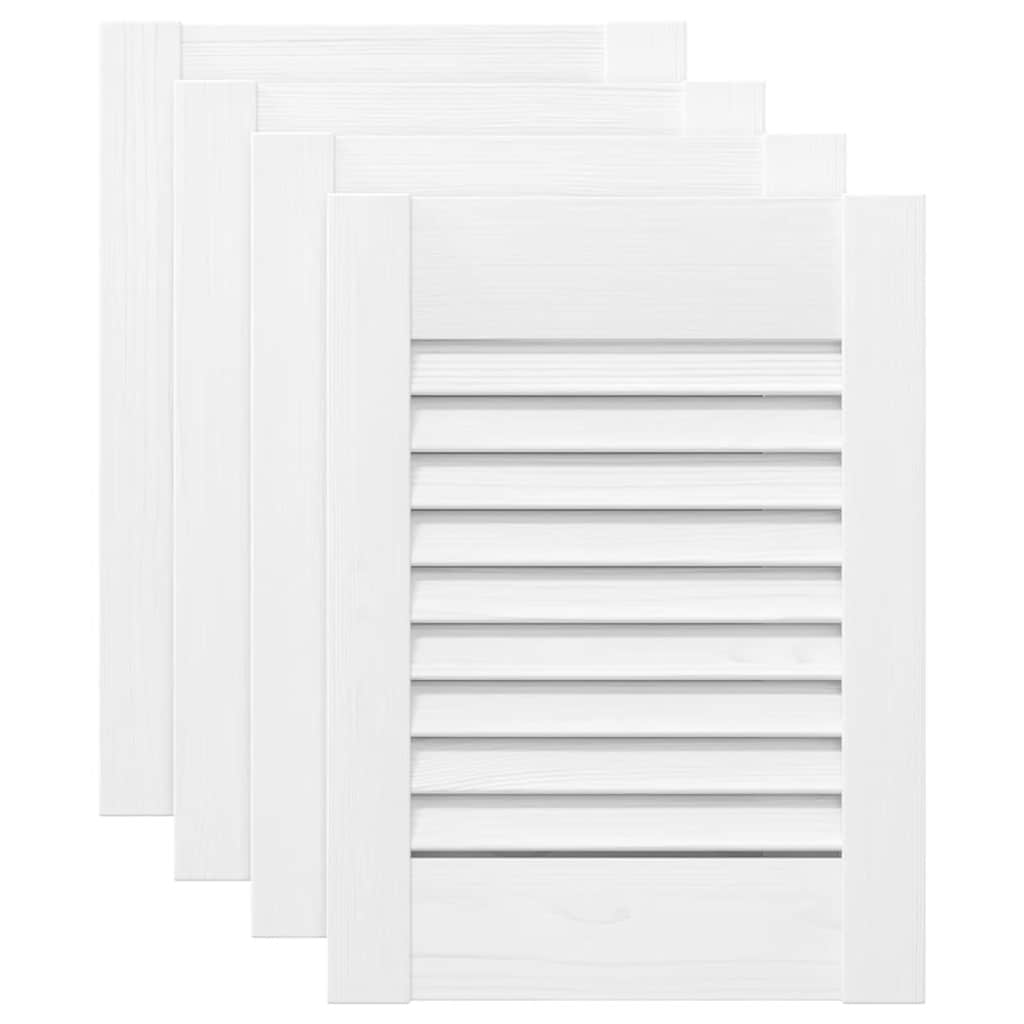 Vrata ormarića Louvred Dizajn 4 kom bijela 39,5x29,5 cm