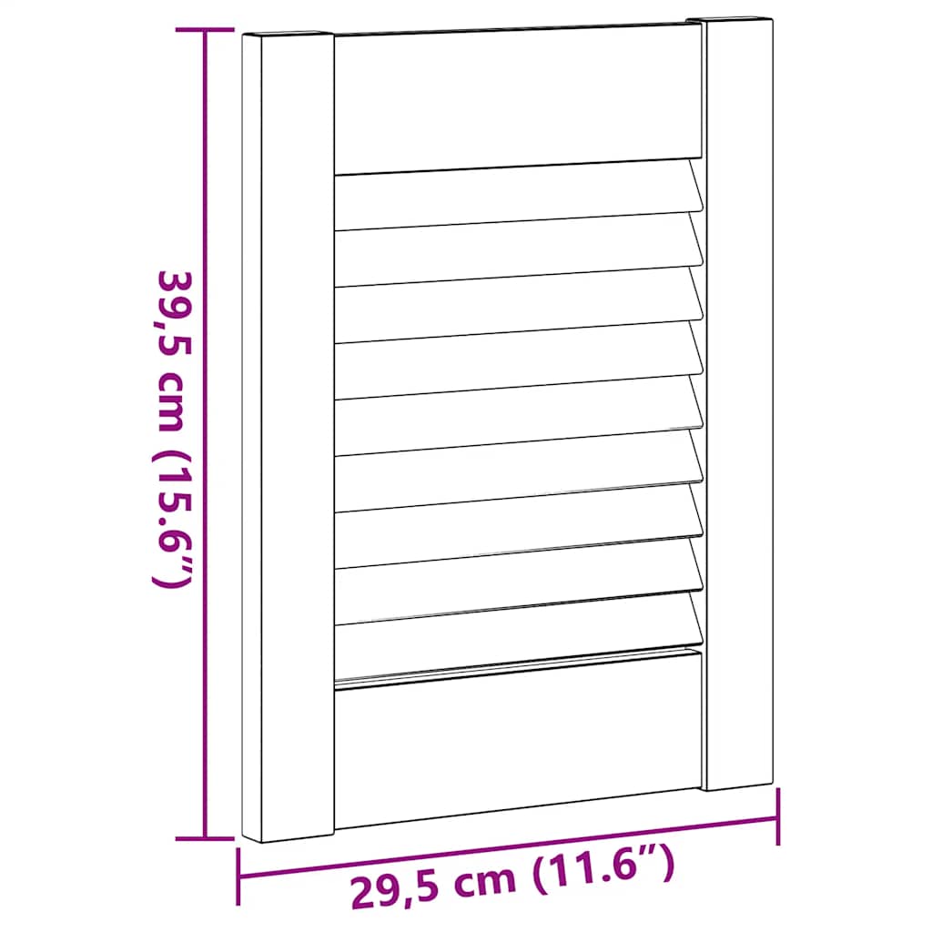 Vrata ormarića Louvred Dizajn 4 kom bijela 39,5x29,5 cm