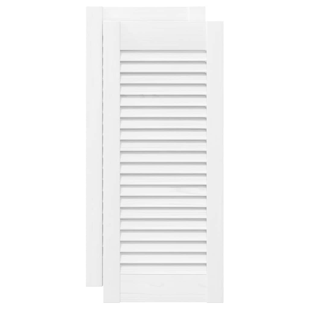 Vrata ormarića Louvred dizajn 2 kom bijela 61,5x29,5 cm
