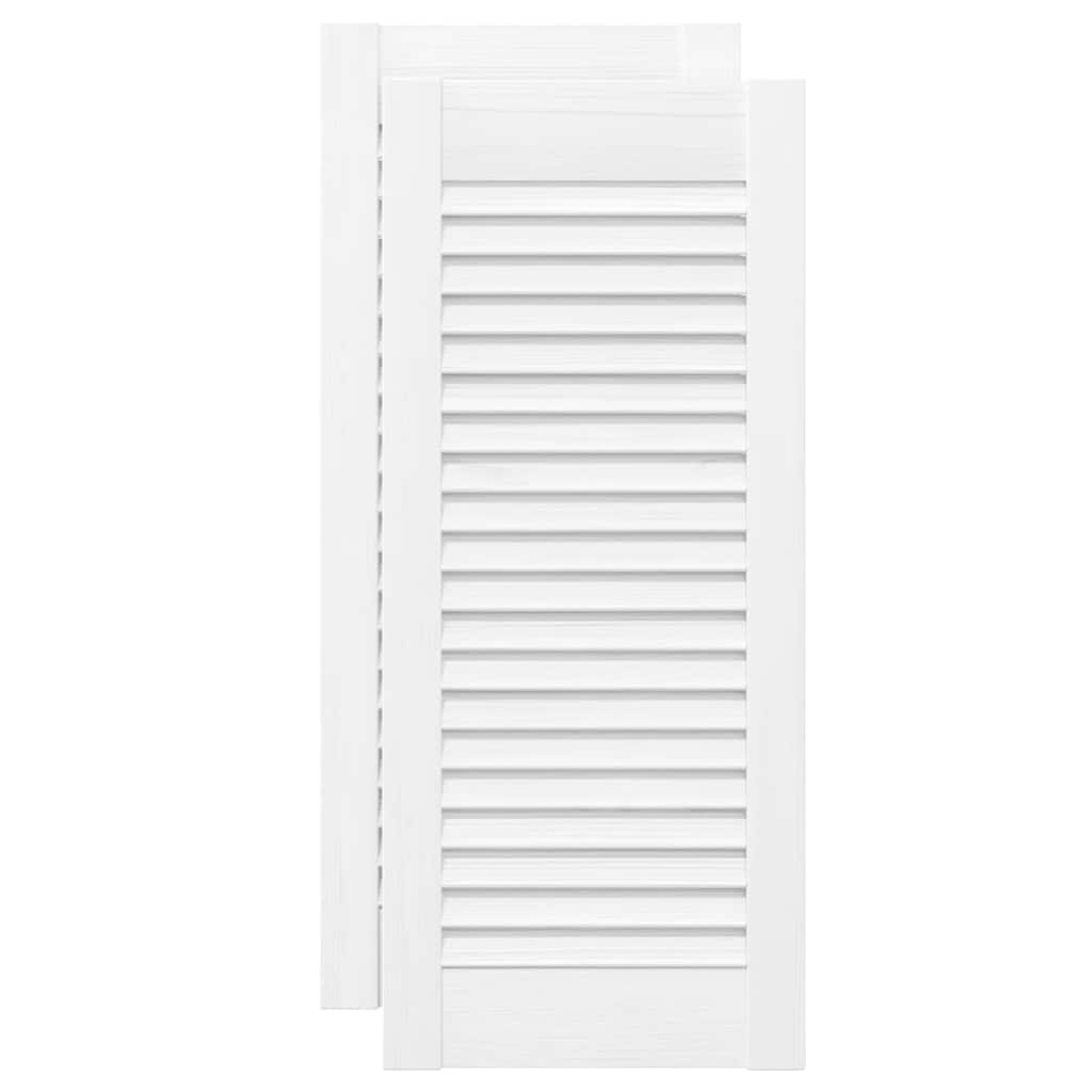 Vrata ormarića Louvred dizajn 2 kom bijela 69x29,5 cm