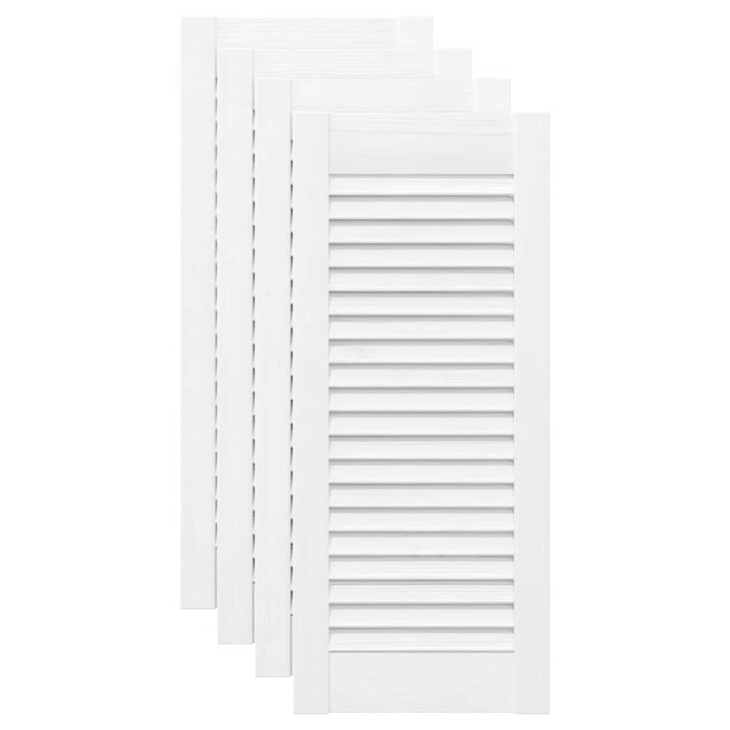 Vrata ormarića Louvred Dizajn 4 kom bijela 69x29,5 cm