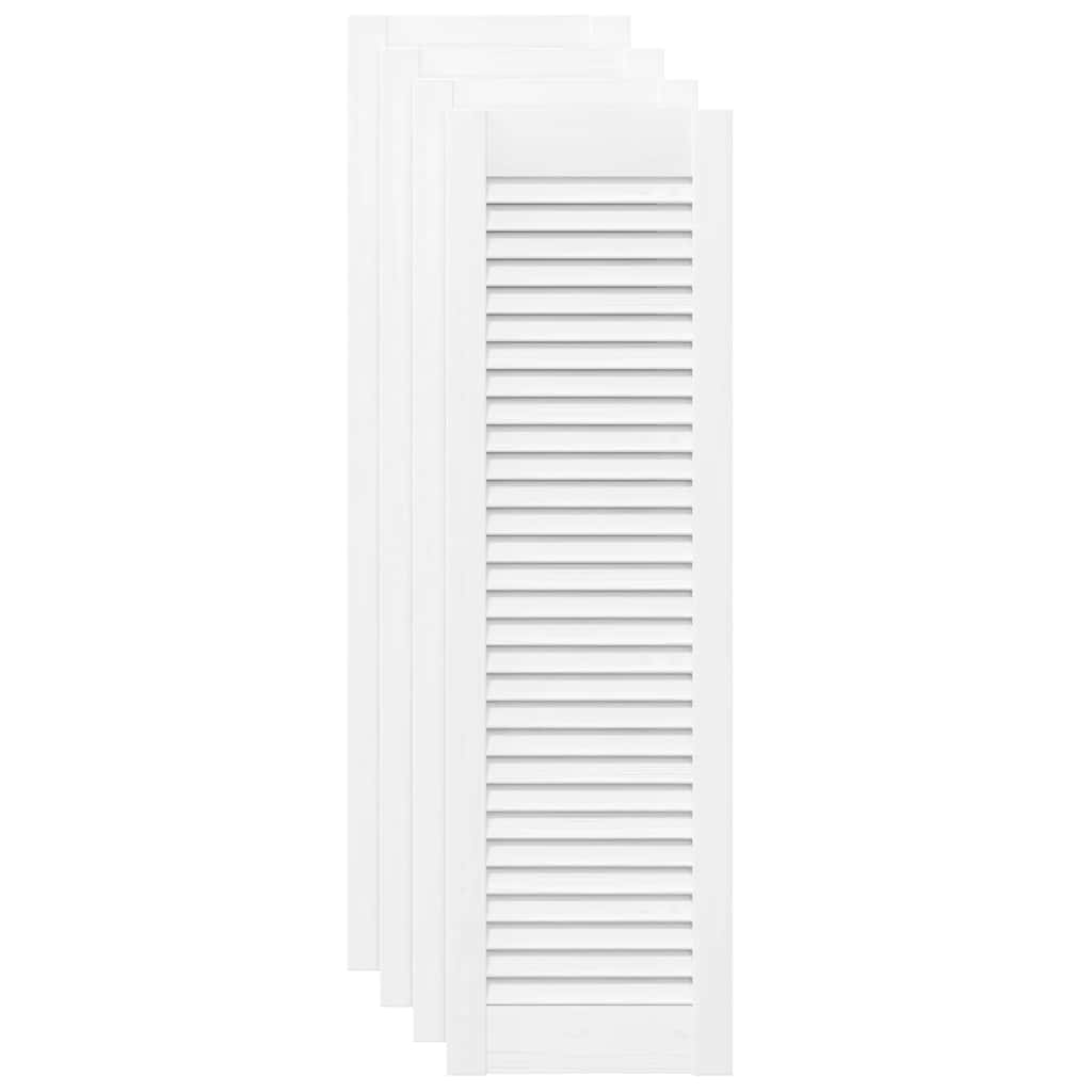Vrata ormarića Louvred Dizajn 4 kom bijela 99x29,5 cm
