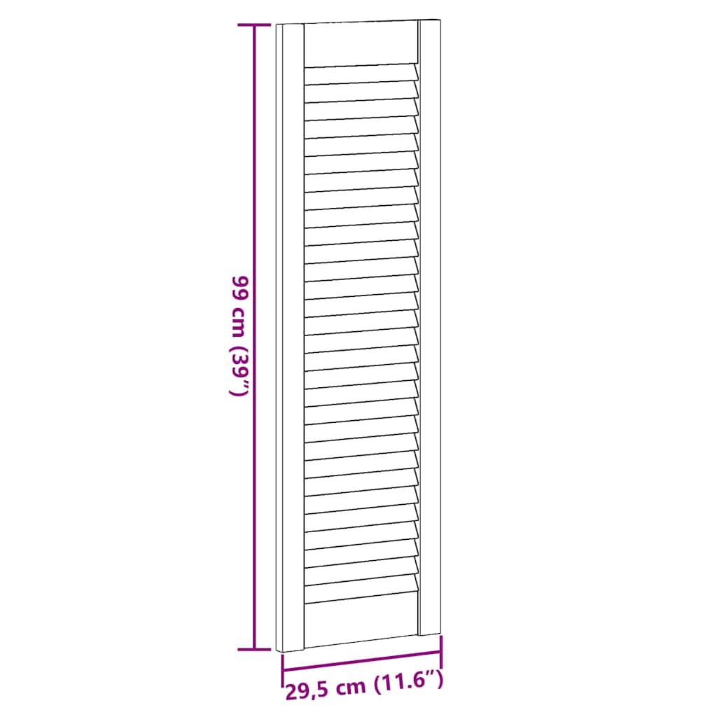 Vrata ormarića Louvred Dizajn 4 kom bijela 99x29,5 cm