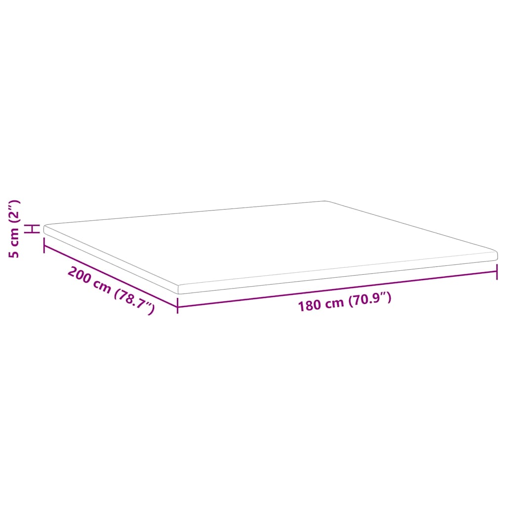 Nadmadrac od memorijske pjene 180 x 200 cm Thick Mekano Bijela