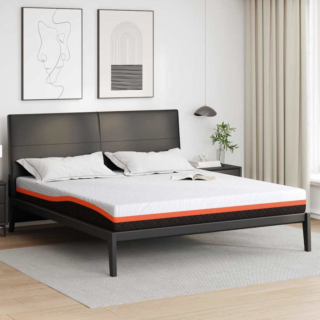 Madrac Bijela i crna 180 x 200 cm Žakar tkanina
