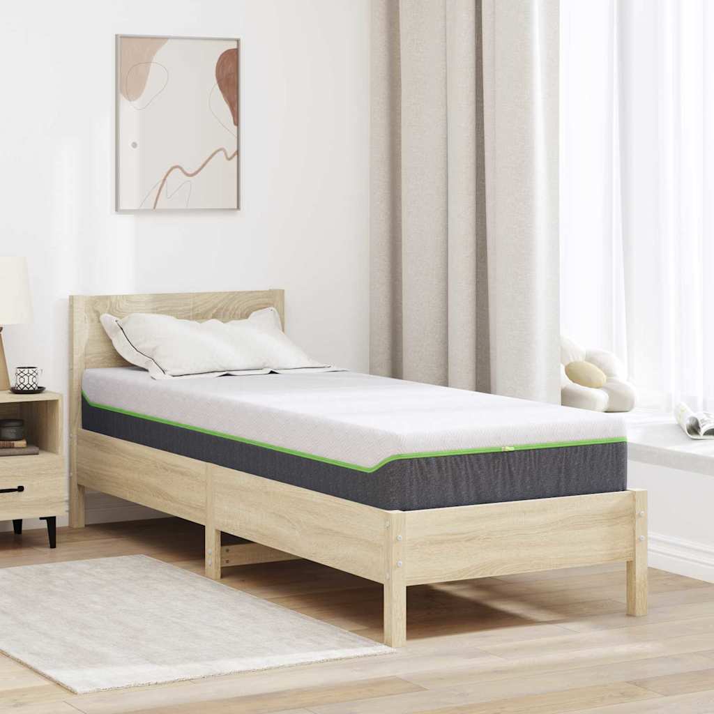 Madrac Bijela i siva 70 x 200 cm Žakar tkanina