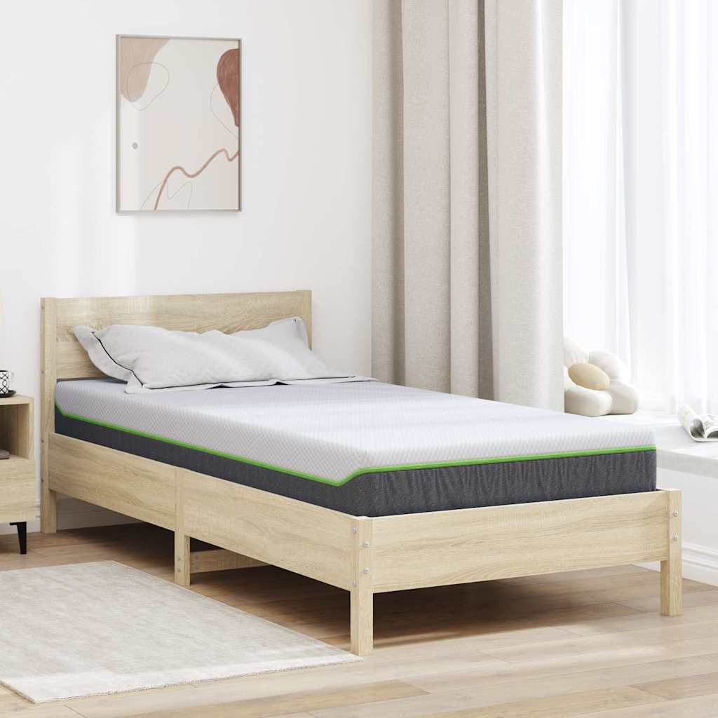 Madrac Srednje mekano 100 x 200 cm Bijela i siva