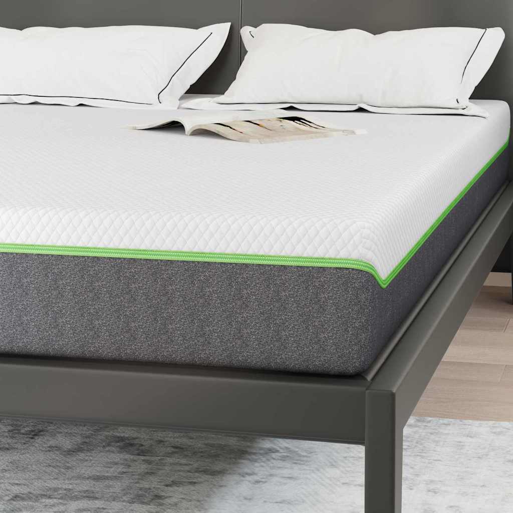 Madrac Srednje mekano 140 x 190 cm Bijela i siva