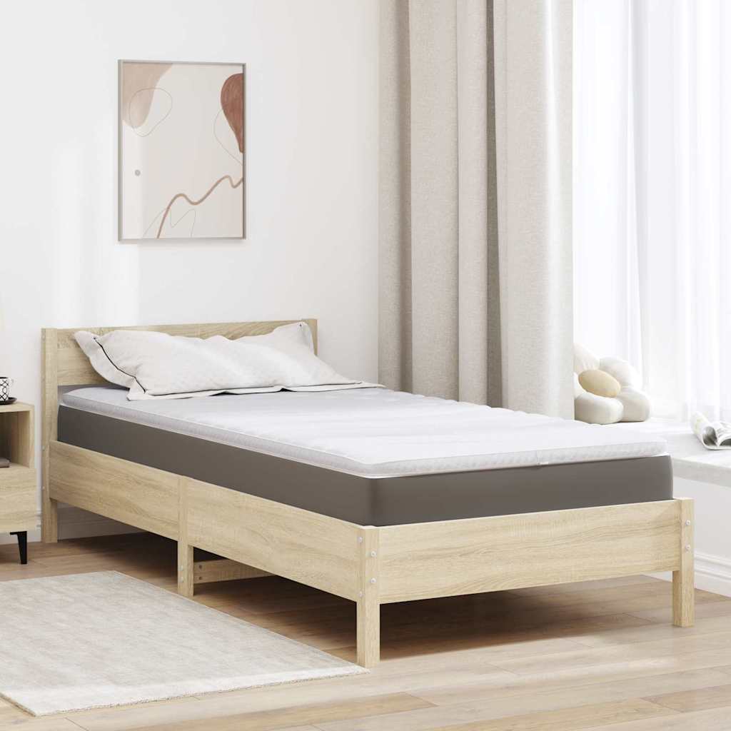 Nadmadrac Bijelo 90 x 190 cm Pleteno platno