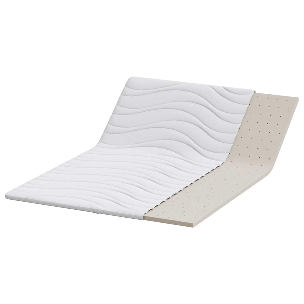 Nadmadrac Bijelo 140 x 190 cm Pleteno platno