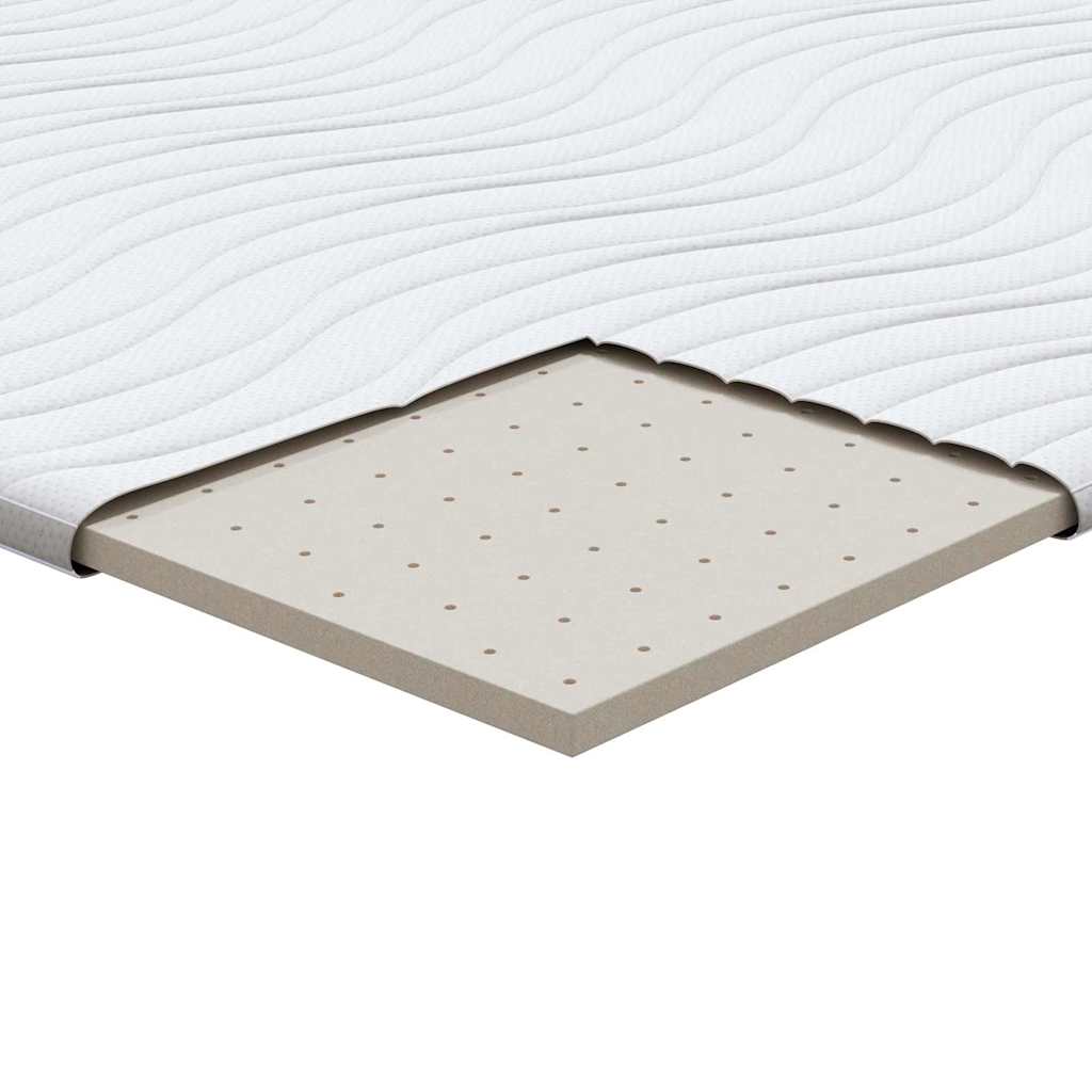 Nadmadrac Bijelo 80 x 200 cm Pleteno platno